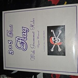 NIP | 3'×5' Polyester Skull & Crossbones Pirate Flag with Grommet Holes